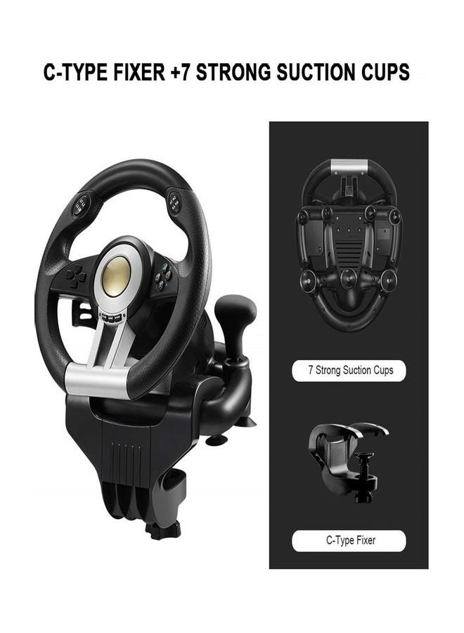 PC Racing Wheel,PXN V3II 180 Degree Universal Usb Car Sim Race Steering Wheel with Pedals for PS3,PS4,Xbox One,Xbox Series X/S,Nintendo Switch - Image 4